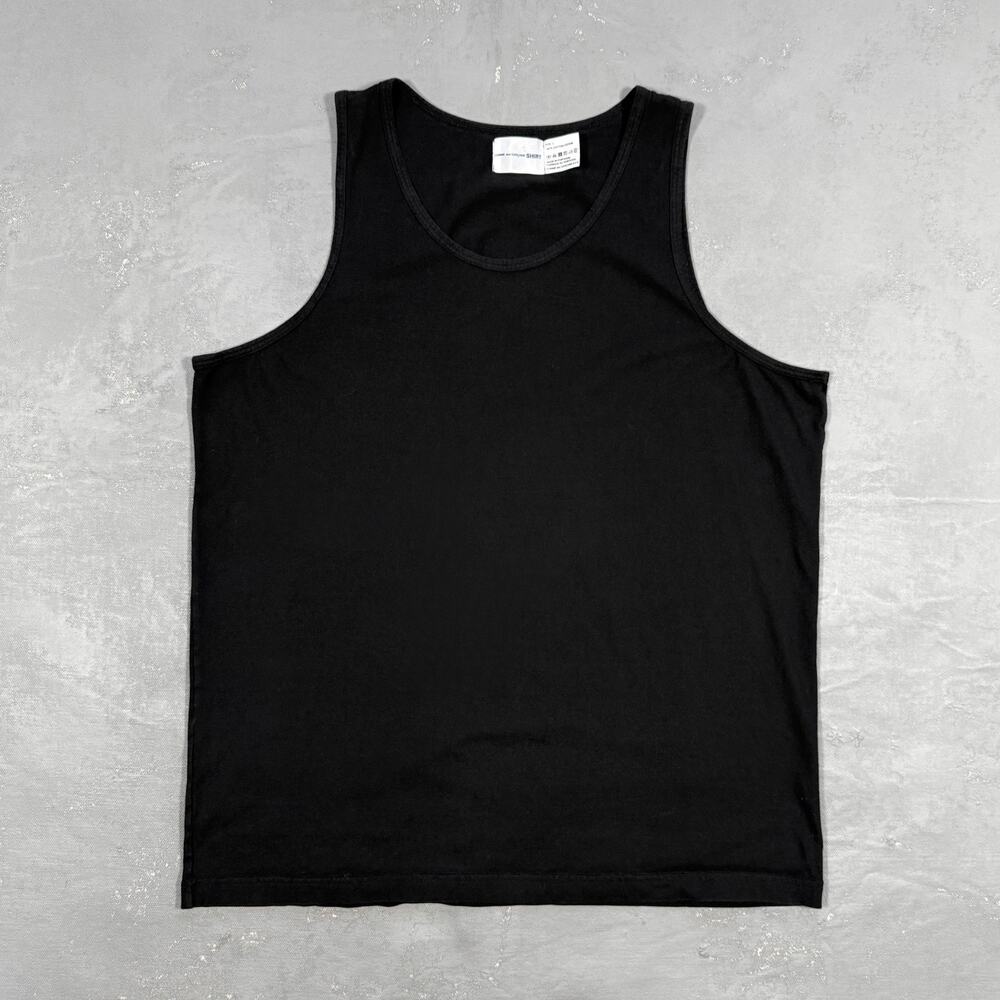 Comme des Garçons SHIRT Basic Black Tank Top Men's Large
